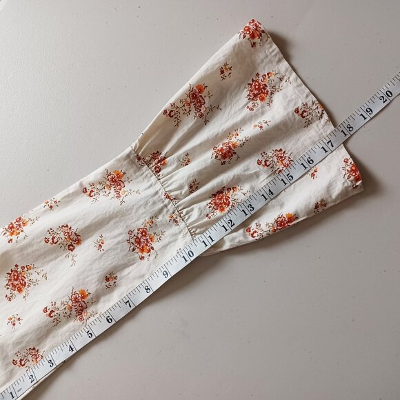 Roxy Floral Bell Sleeve Button-down Blouse - Picture 14 of 16